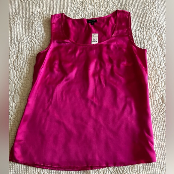 Tops - NWT Talbots fuchsia silk shell tank
